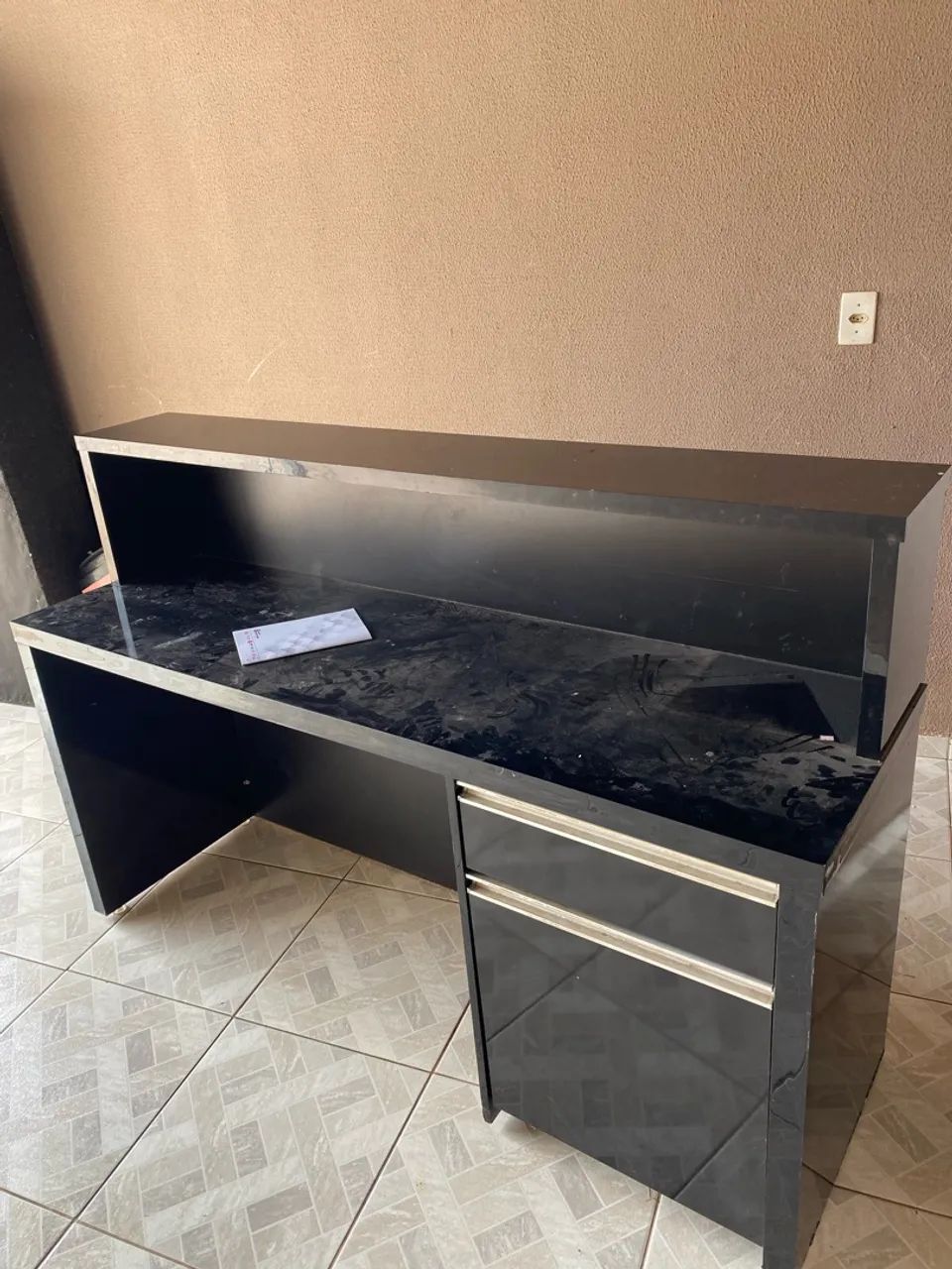 Balcão com mesa para computador reforçado - Foto 5