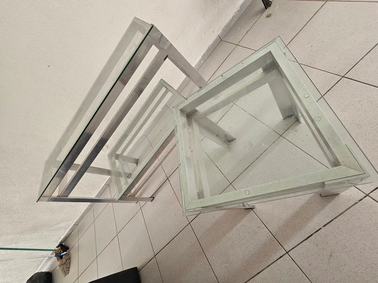 Conjunto Inox - centro - mesa