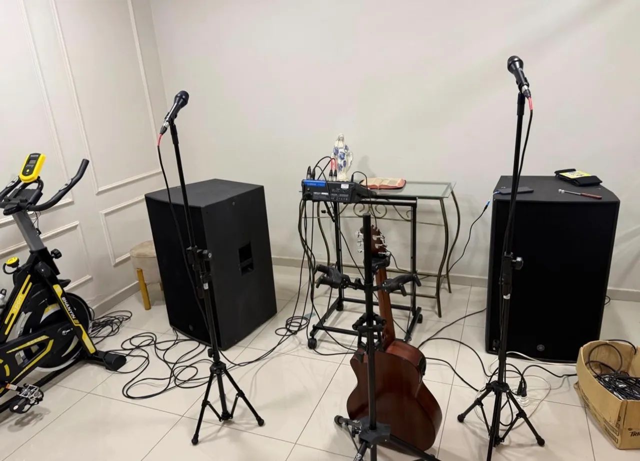 Sistema de som para ambientes aberto e fechado