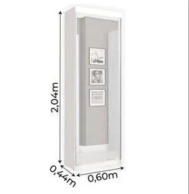 Sapateira Guarda Roupa 1 Porta com Espelho - Entregamos! - Foto 5