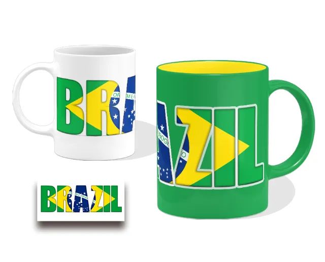 Caneca Personalizada Brasil / Patriota - Cerâmica Premium de Alta Qualidade! - Foto 3