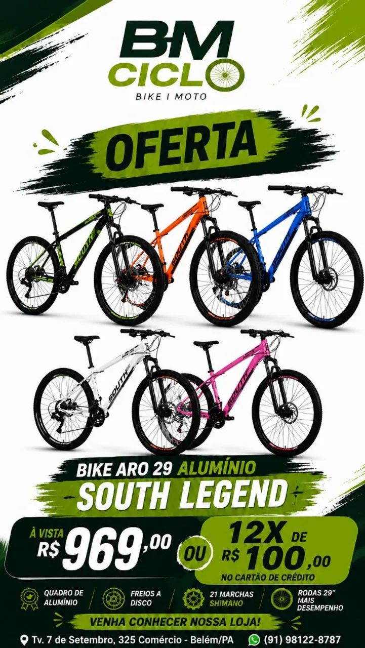 Bicicleta Alumínio aro 29 South Legend zero - Foto 3