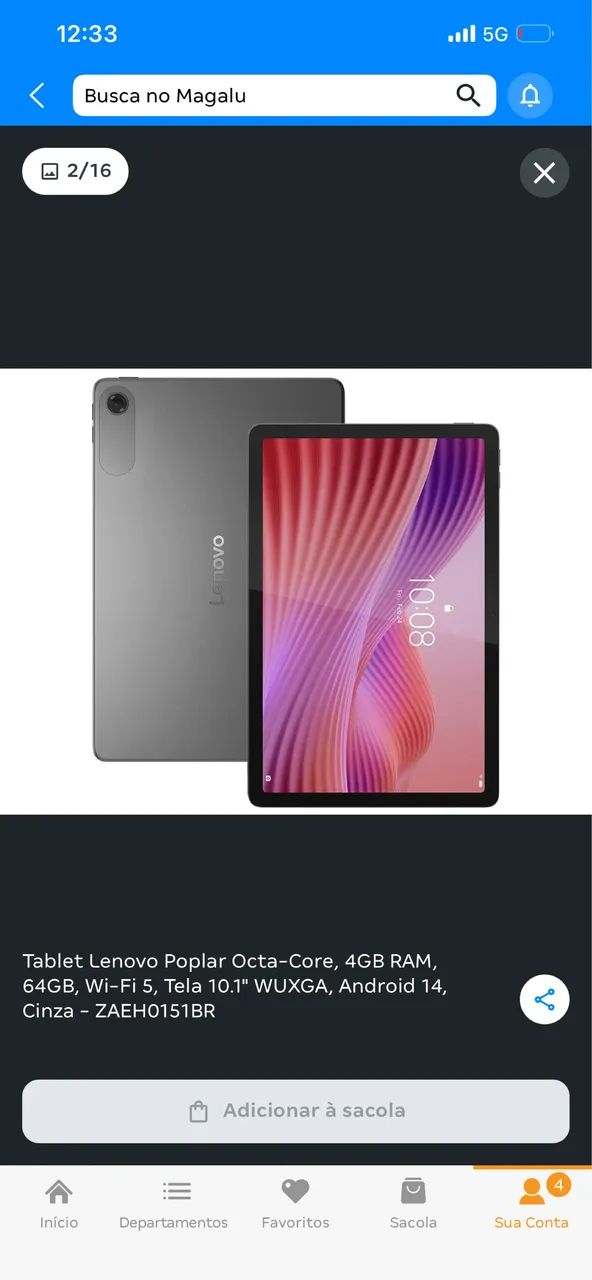 Tablet Lenovo Poplar Octa - Foto 4