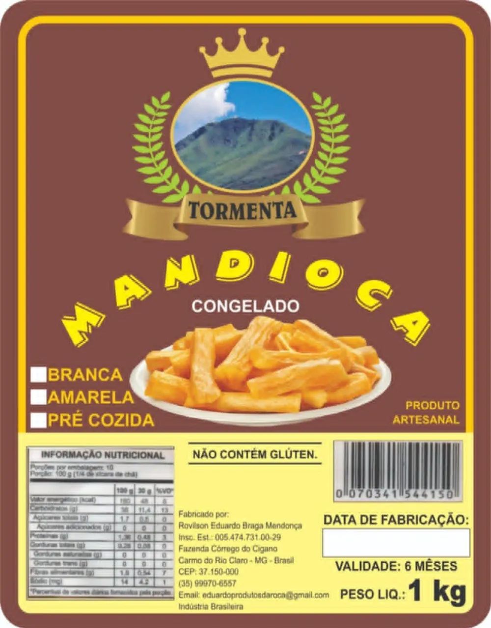mandiocas embaladas a vacuo atacado e varejo