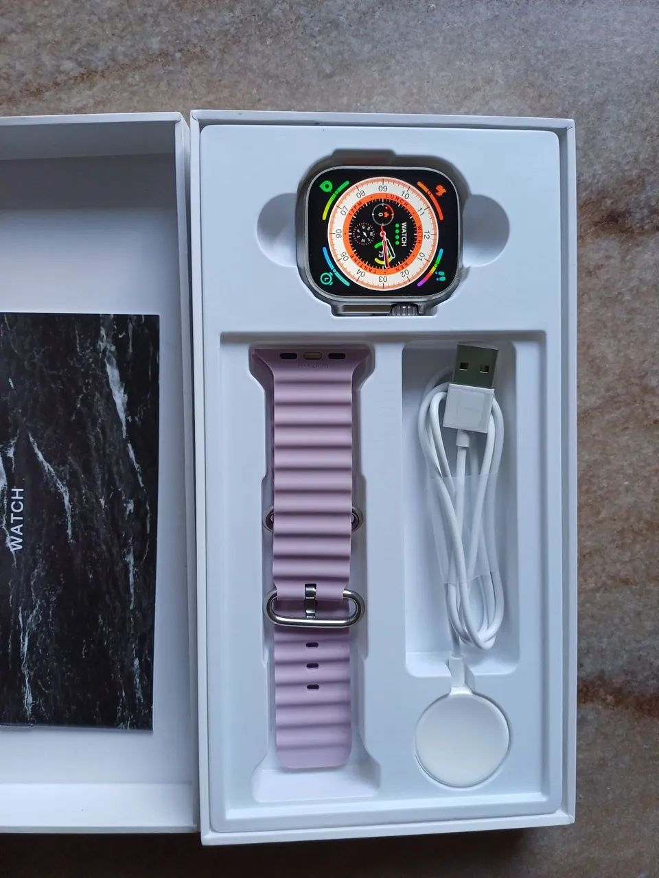 Smartwatch GN W68+ Ultra Series 8 com GPS e NFC  para Android e iOS.Zerado Promoção. - Foto 4