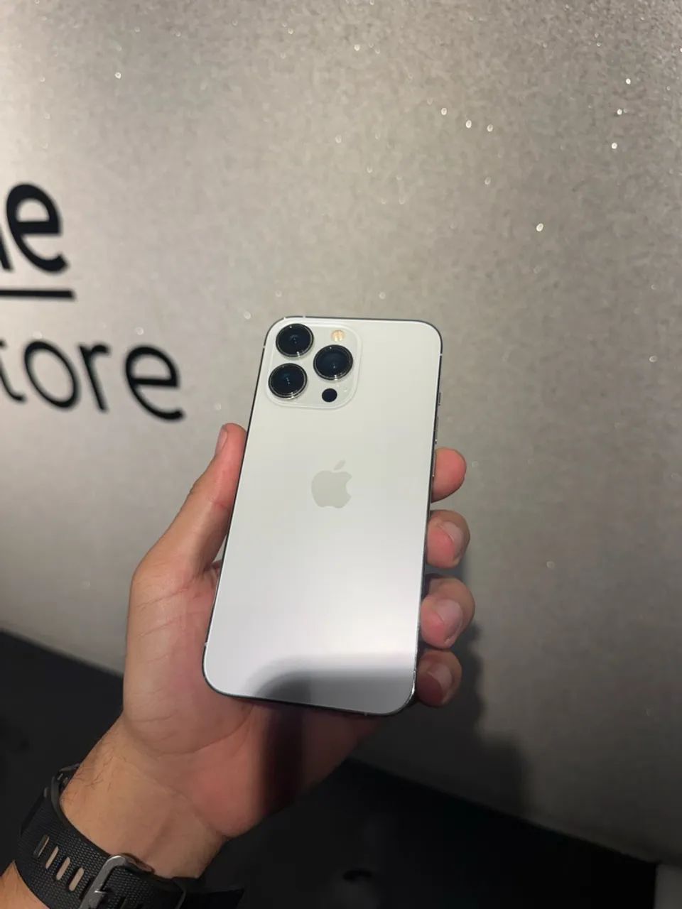 iPhone 13 Pro 256G branco bat 82% 