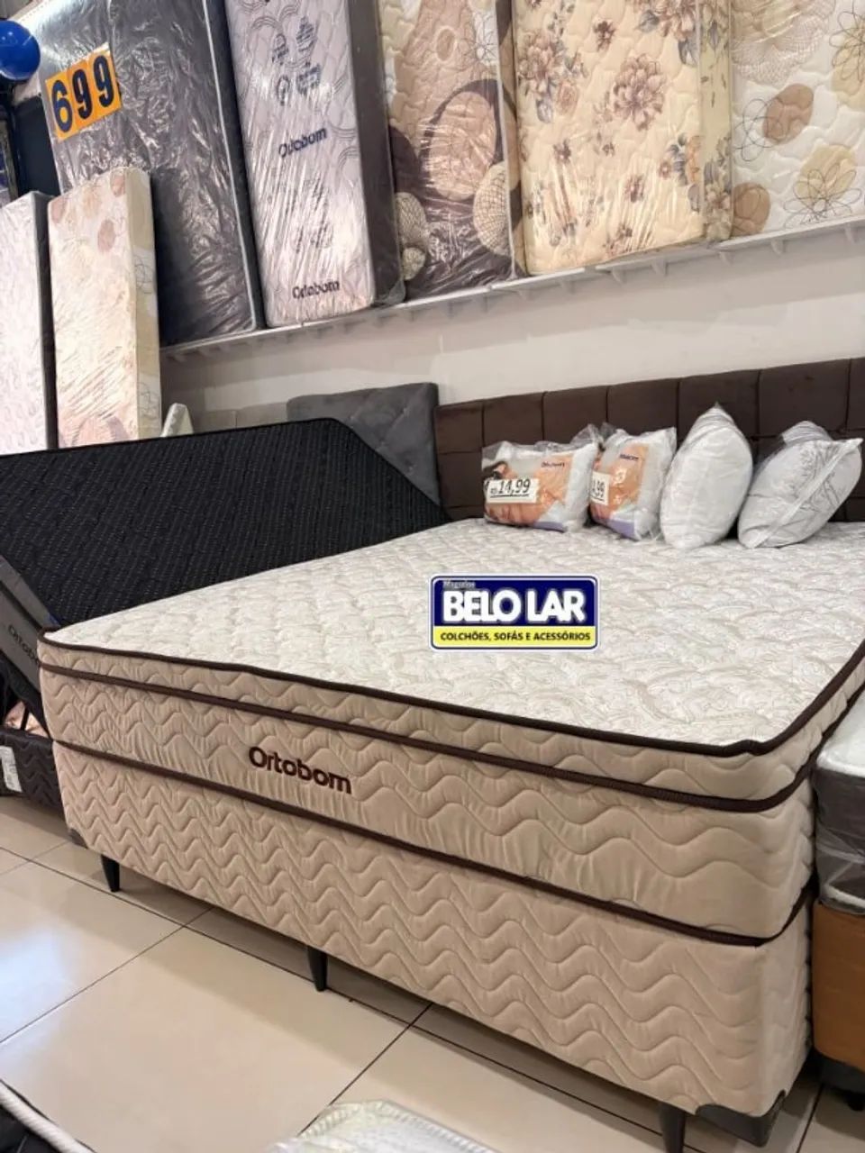 Cama Pro Vida Ortobom + Base - Foto 4