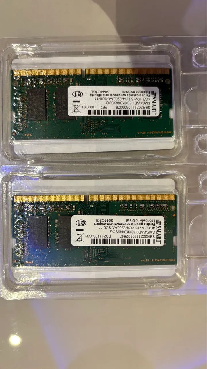 Memória RAM DDR4  2x 4gb 3200