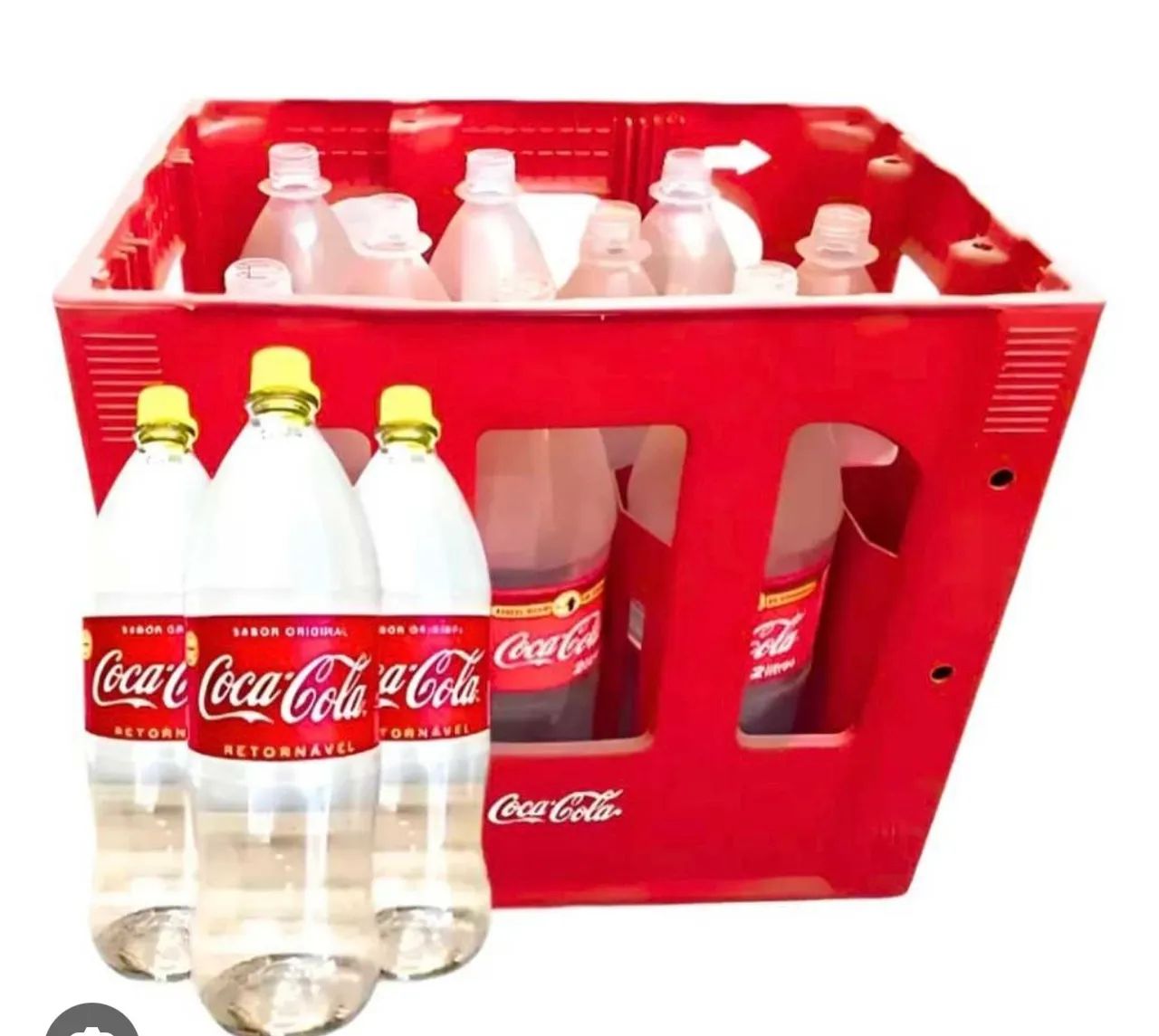 Vasilhame de coca cola completo retornáveis 2L 