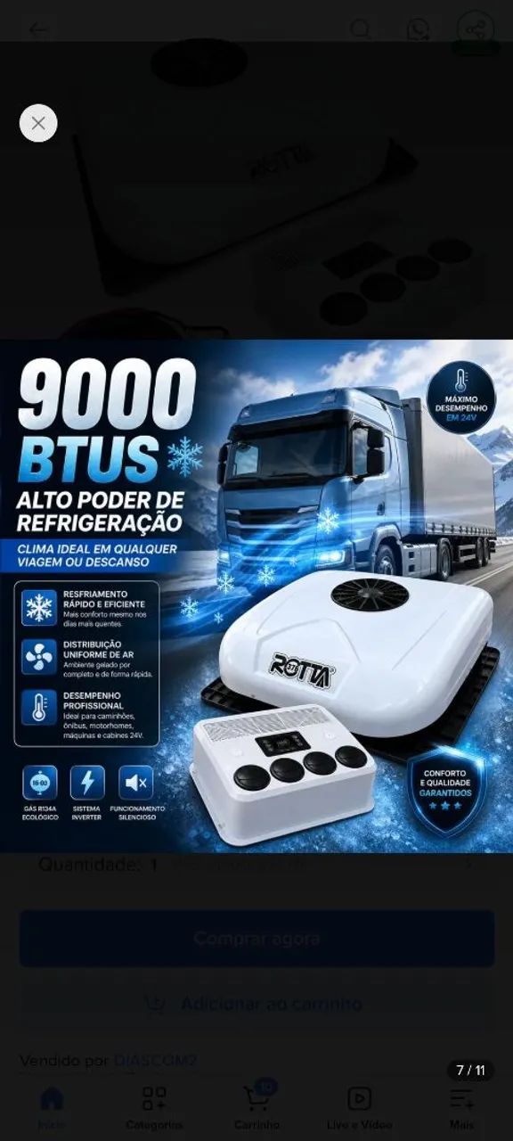 Ar-condicionado elétrico 24 V  - Foto 2