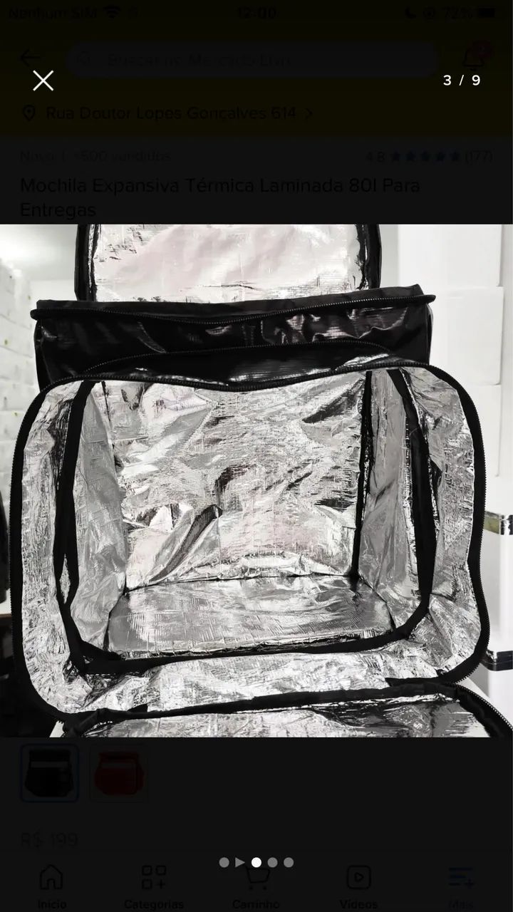 BAG TÉRMICA 80L - GRANDE CAPACIDADE - Foto 4