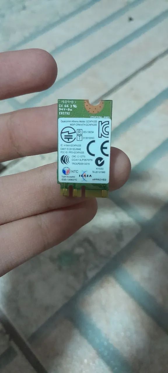 Placa Wi-Fi pra notebook 