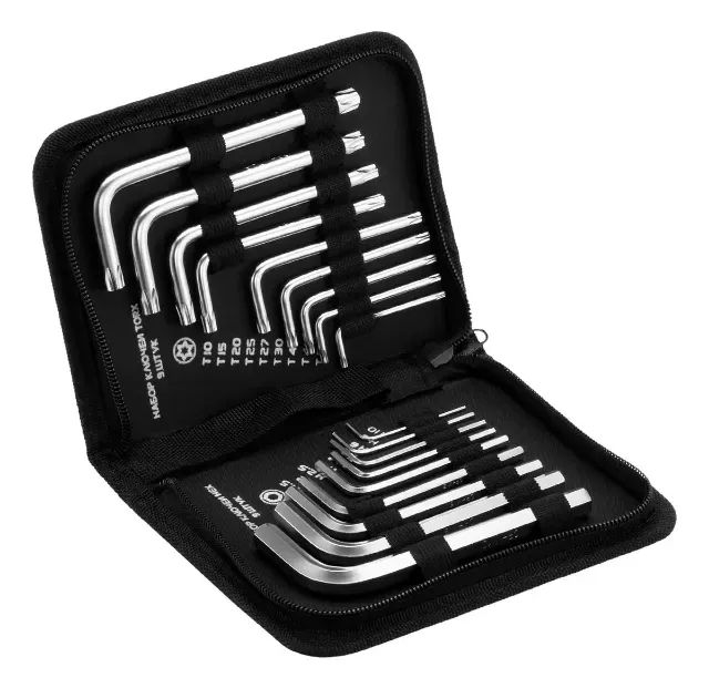 Jogo De Chave Allen E Torx Curta 1,5-10mm 18pcs Mtx
