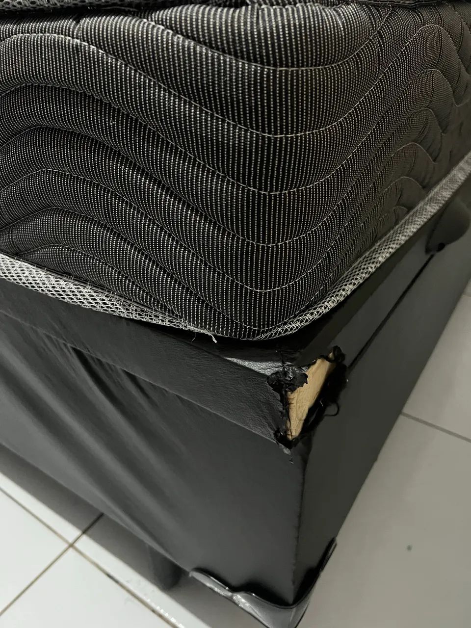 Cama casal box com colchão  - Foto 4