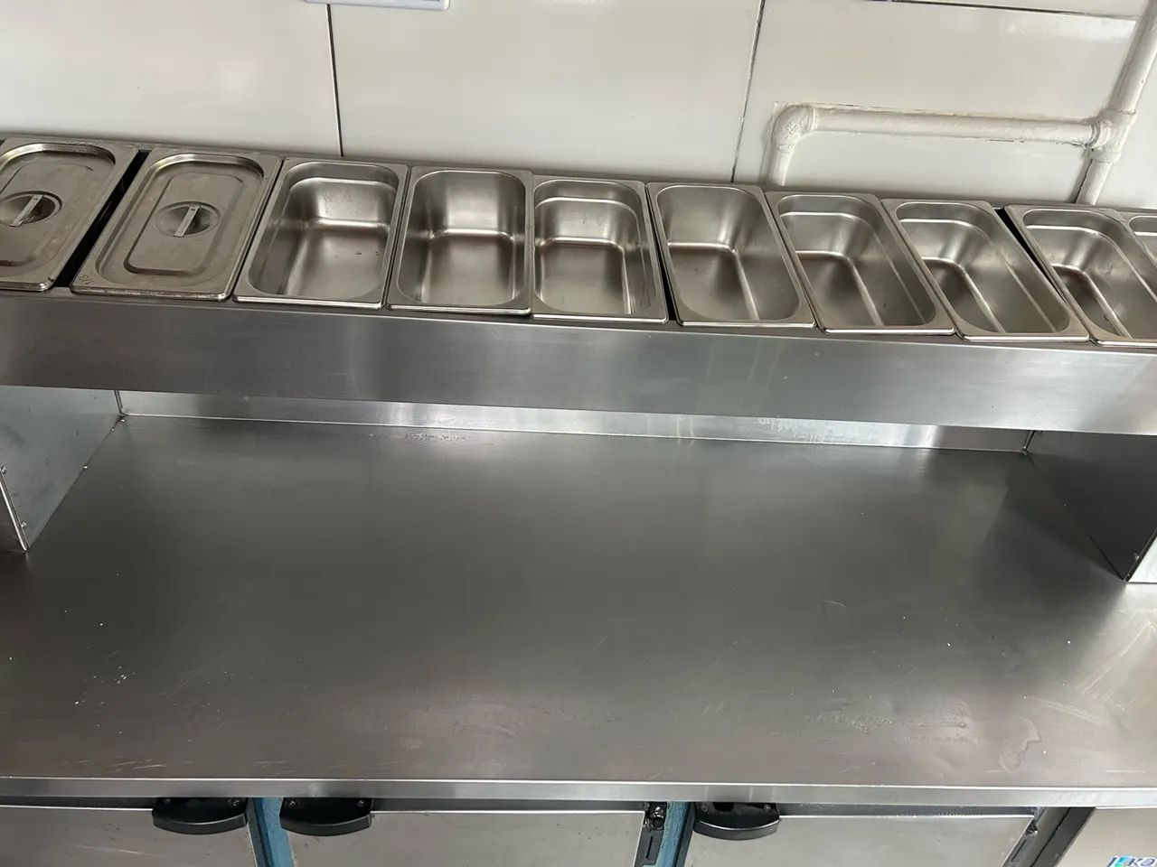 Bancada refrigerada para pizzaria 