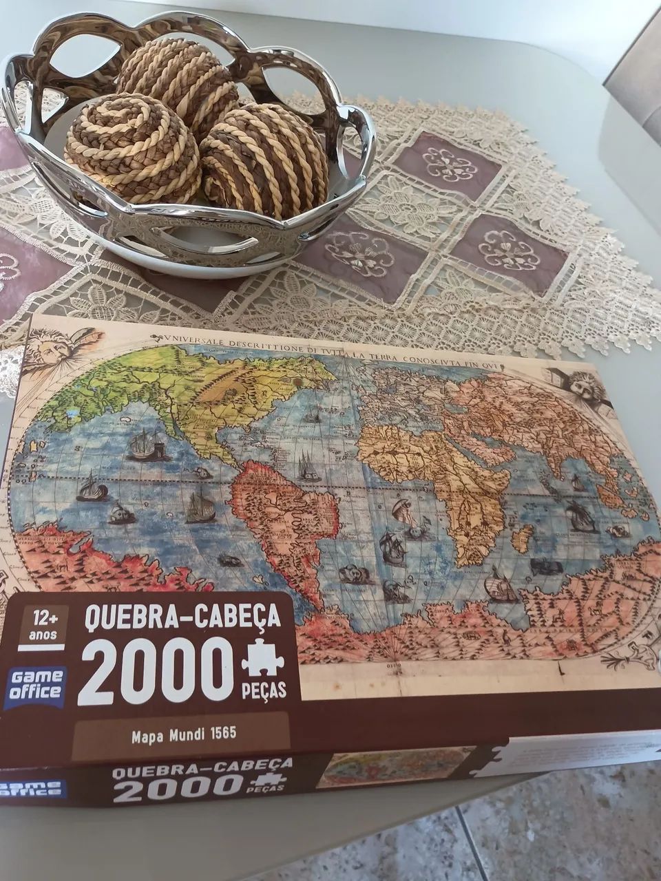 Jogo mapa mundi 2000 mil peças  - Foto 2