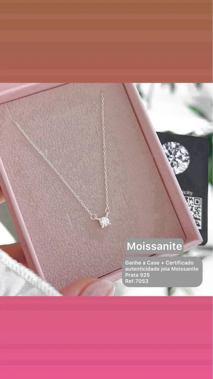 Colar Moissanite 