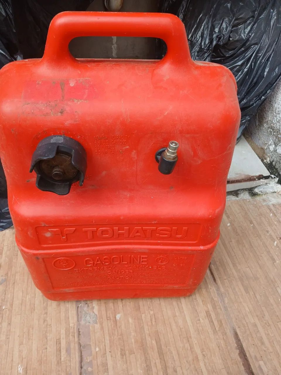 Galão de gasolina ? para barco