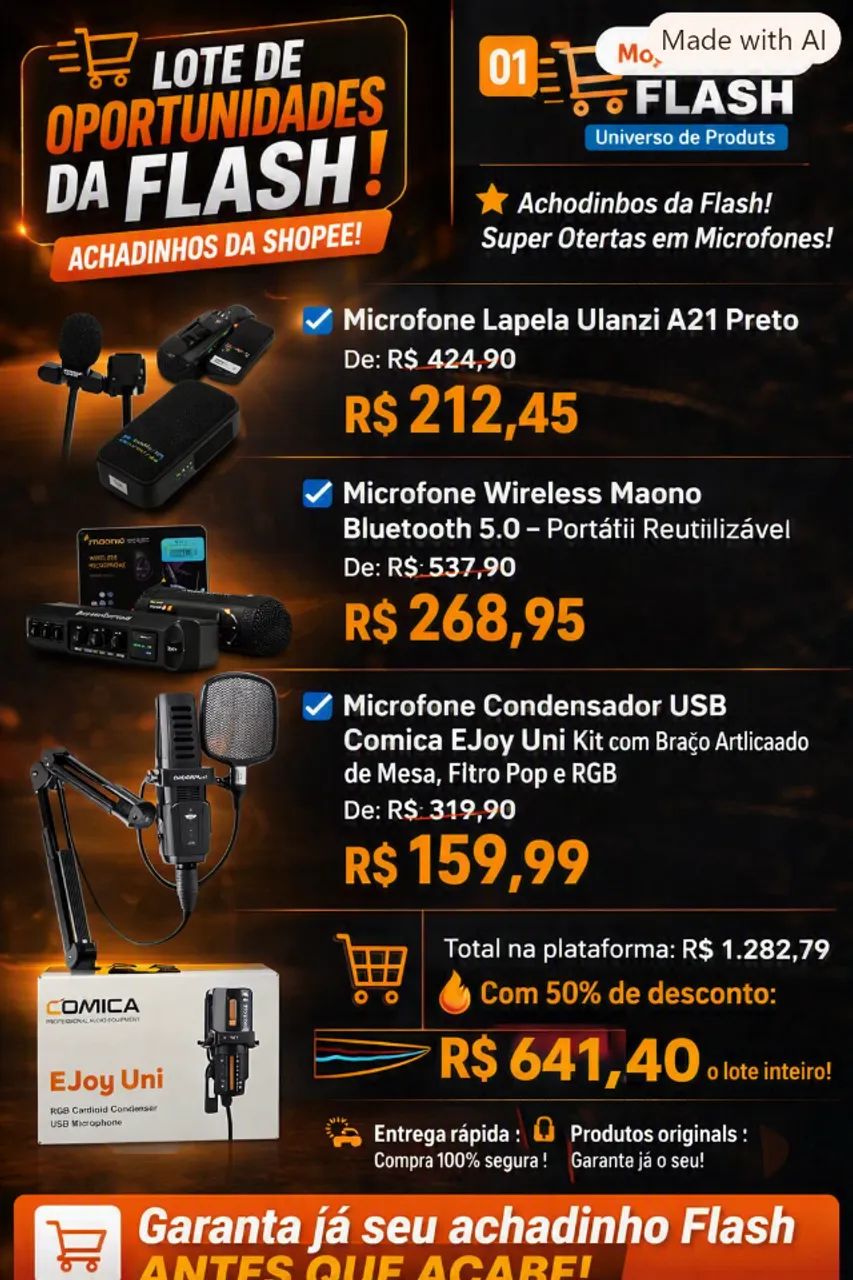  Achadinhos da Flash - Microfones