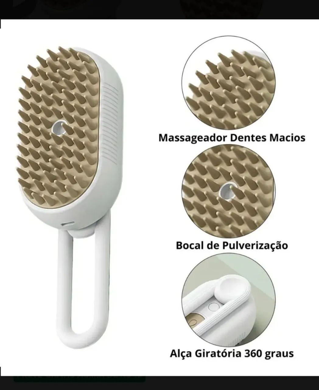 ? ESCOVA MASSAGEADORA PARA CÃES E GATOS ? - Foto 2