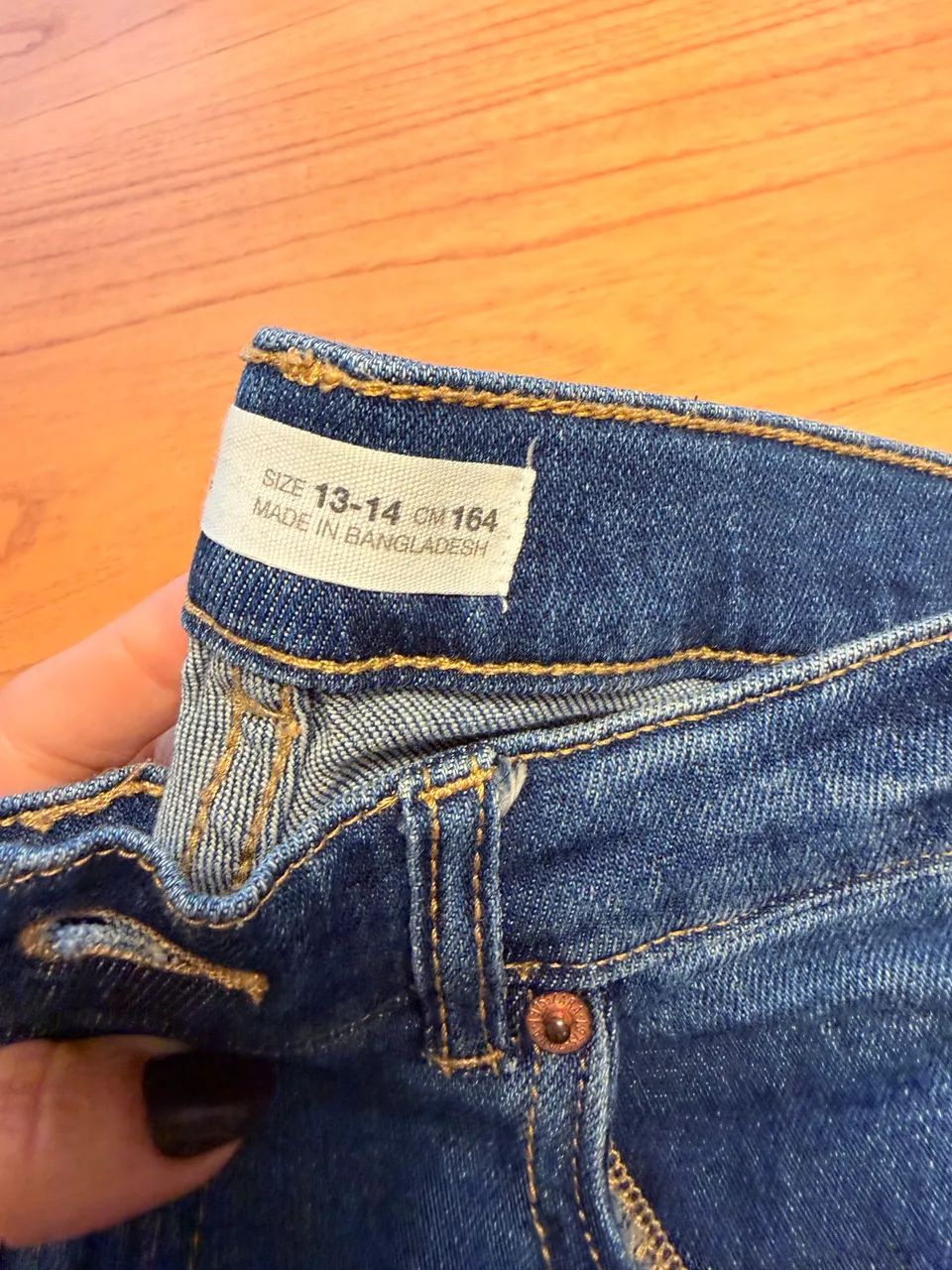 Calça jeans 13/14 infantil  - Foto 4