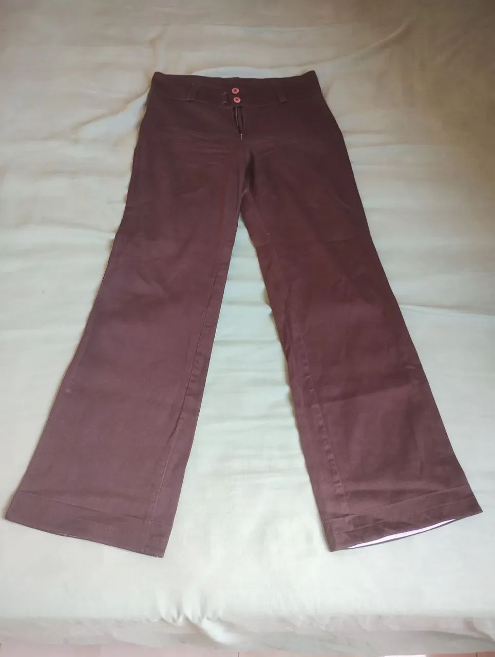 Calça Marrom Boca Larga