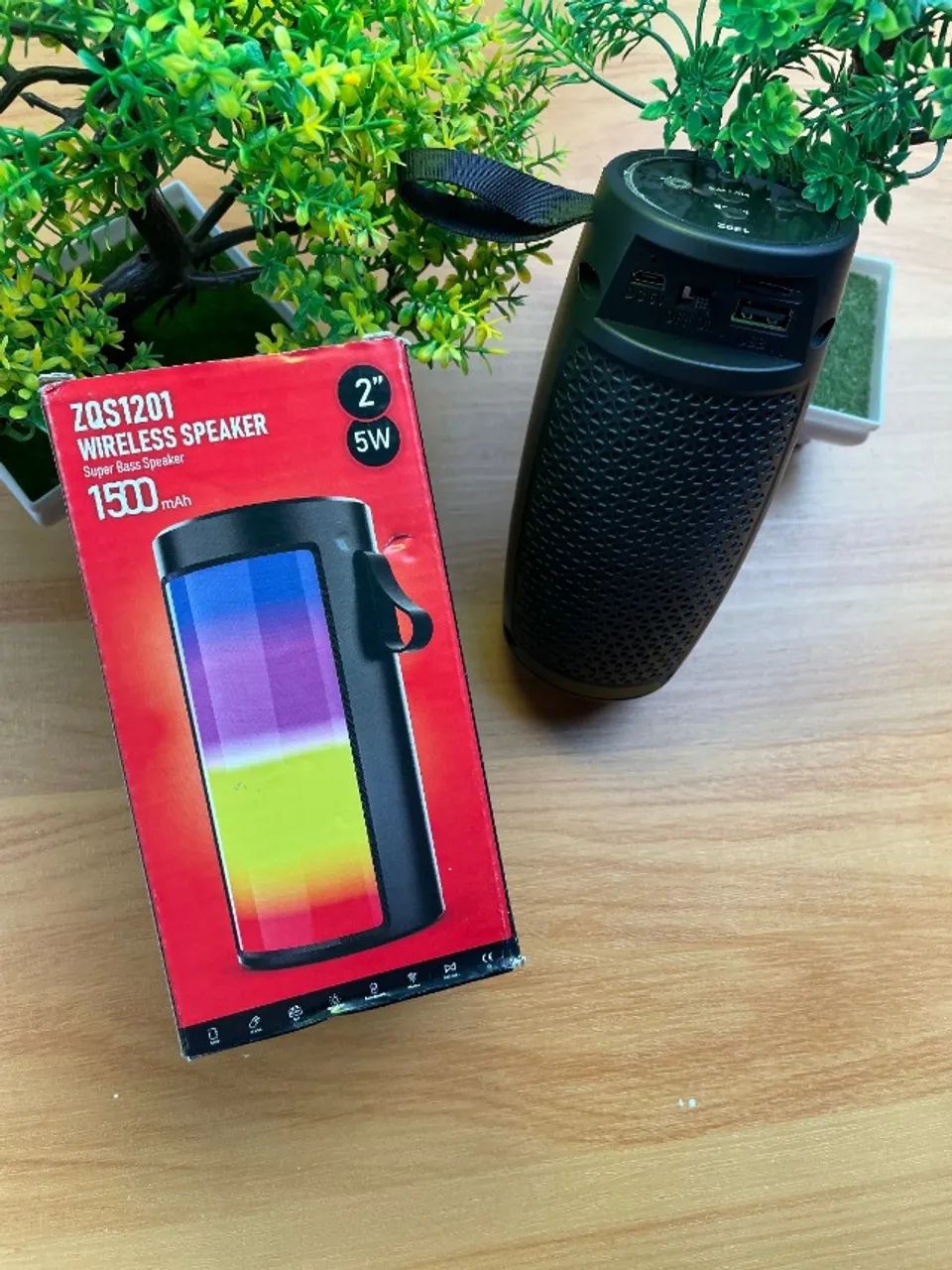 Caixinha de Som Bluetooth Subwoofer - Led RGB - Foto 3