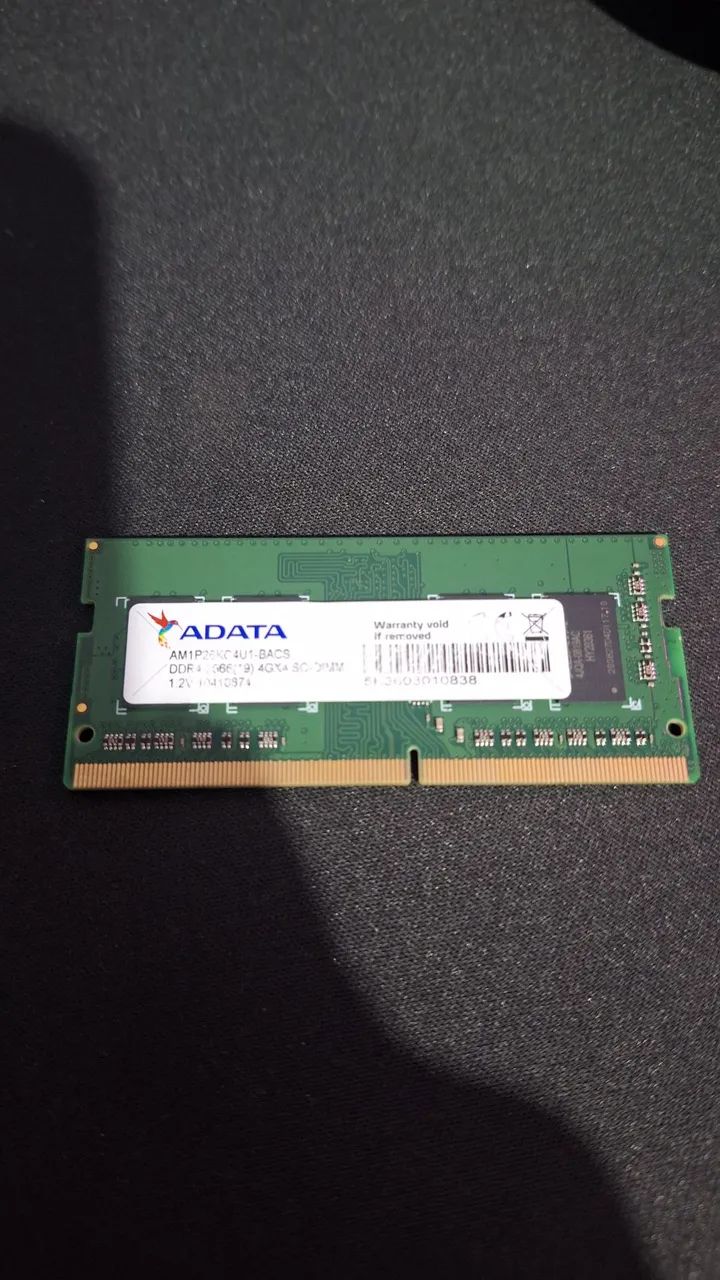 Vendo memória ram notebook ddr4 4gb - Foto 2