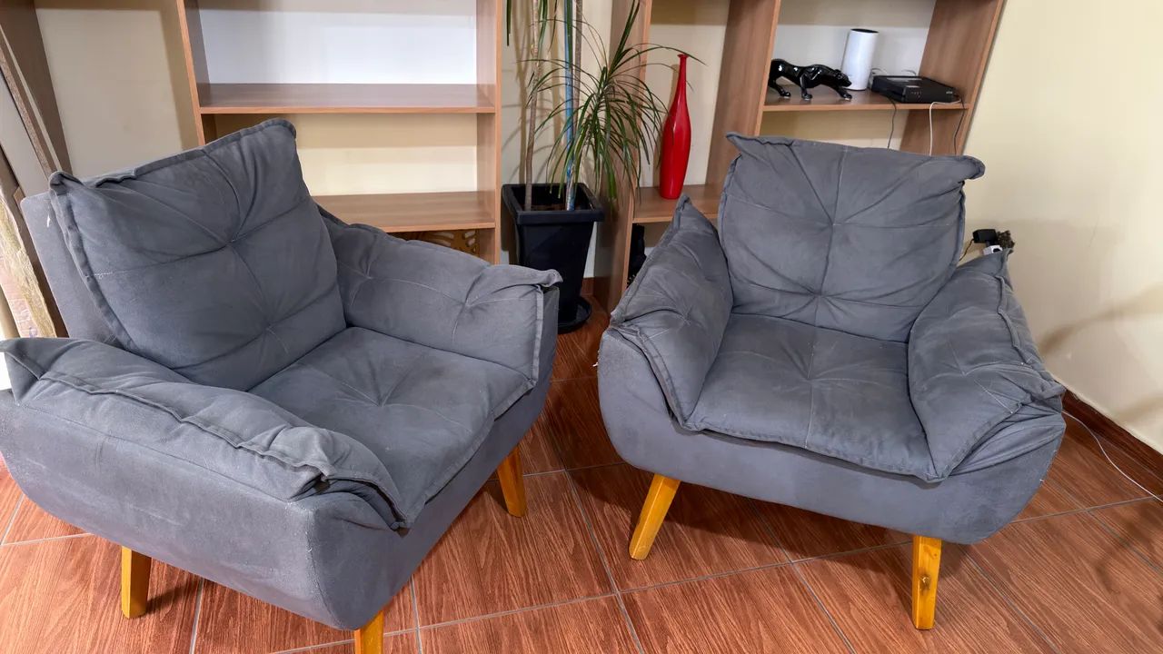 Jogo de Sofá Retrátil Premium e Poltronas - Foto 2