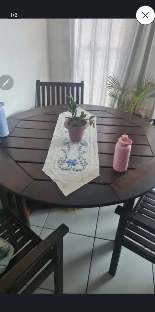 Mesa de madeira masaranduba 