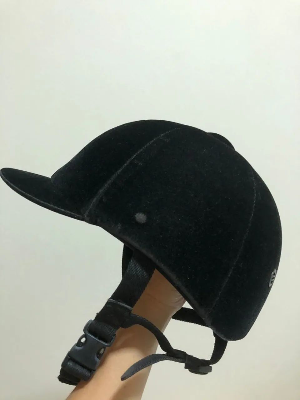capacete hipismo n 54 aveludado - Foto 3
