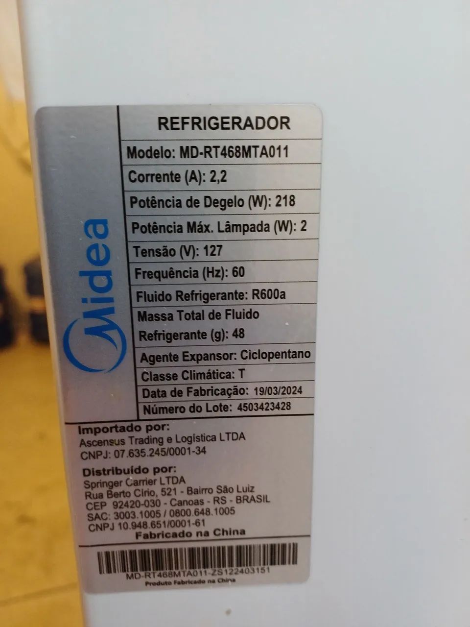 Geladeira duplex Frost Free 347 L Midea - Foto 6