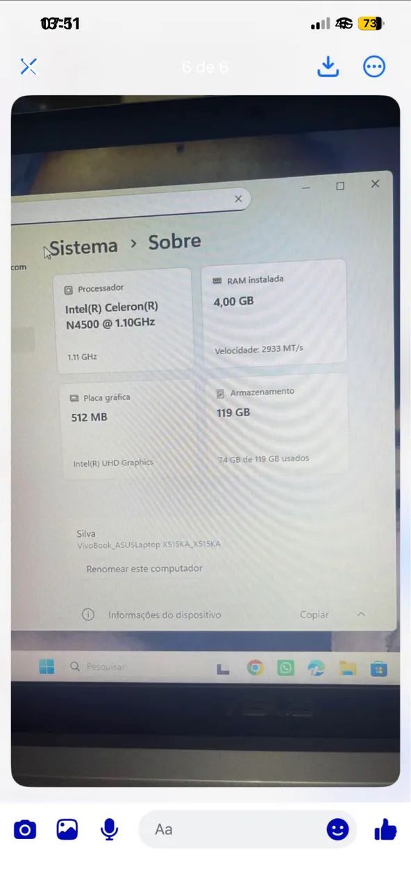 Notebook Asus - Foto 5