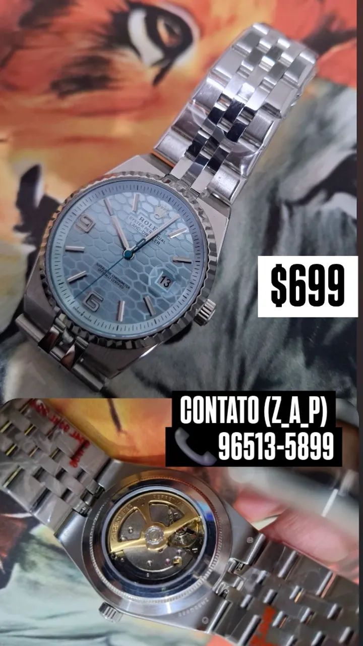 Relógio Rolex Modelo Land Dweller Mostrador Azul _ AUTOMÁTICO  - Foto 3