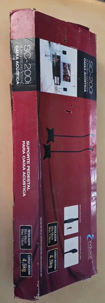 PAR DE SUPORTE PEDESTAL PARA CAIXA ACÚSTICA - Foto 3