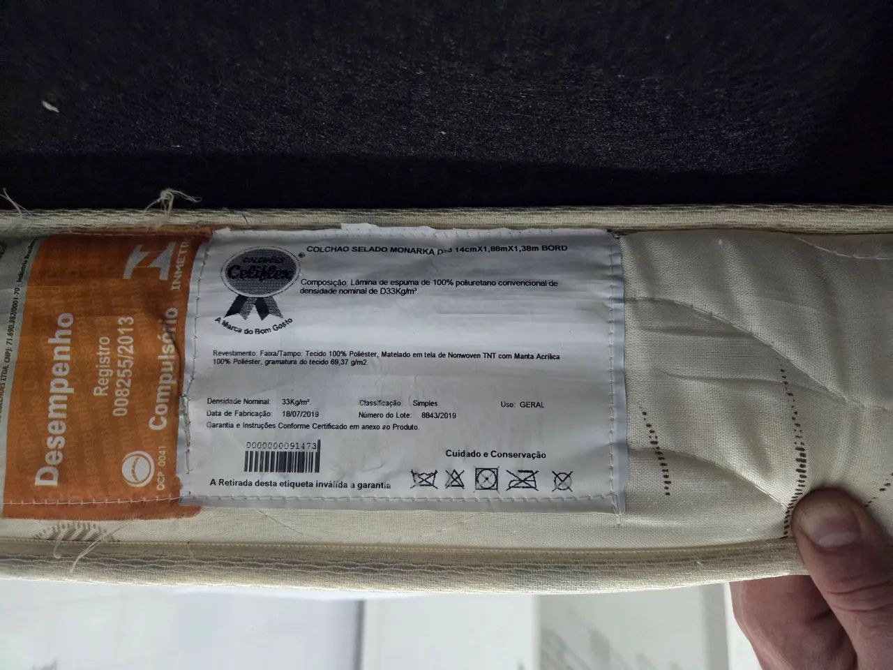 Cama de casal com colchao de espuma. NÃO ENTREGO.  - Foto 2