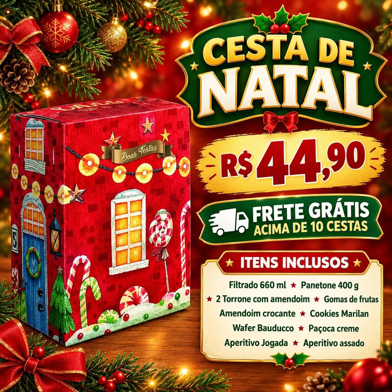 Cesta de Natal  - Foto 2
