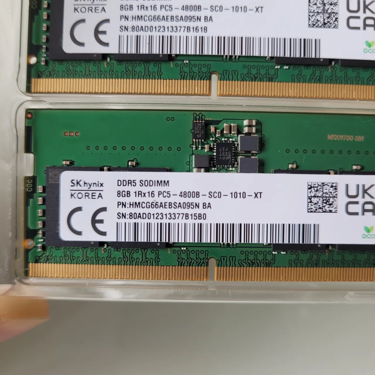 2x Memória notebook DDR5 8GB 4800 SKhynix - Foto 2