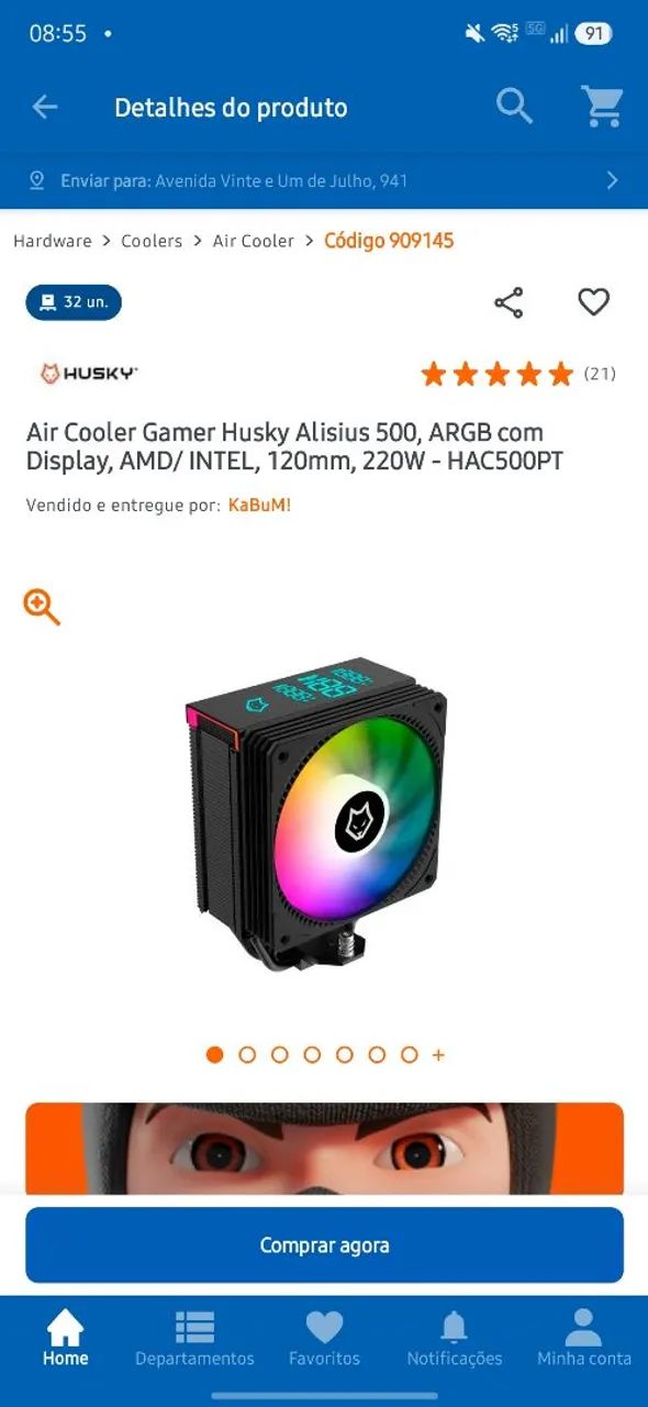Air cooler Alissios 500 120mm - Foto 3