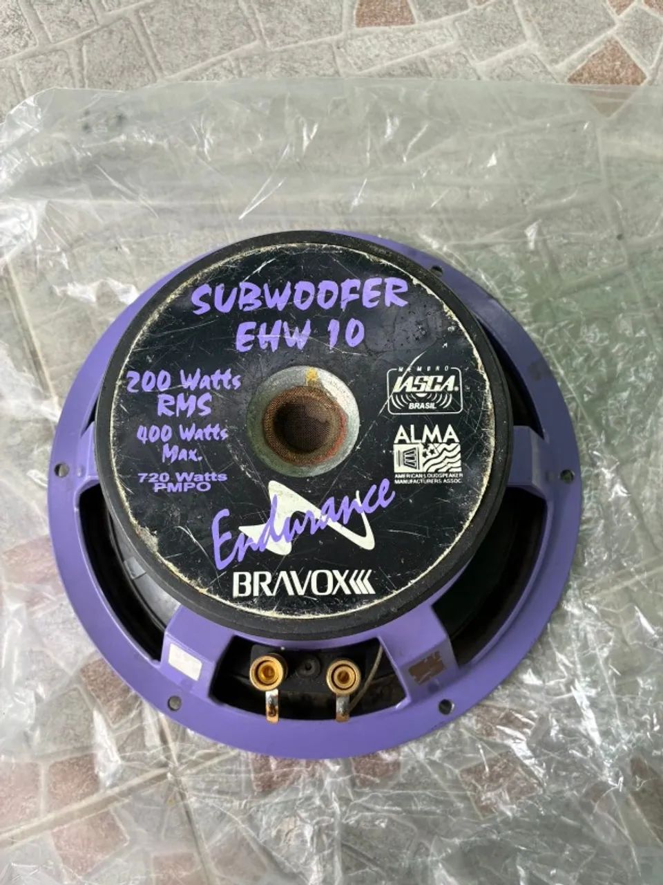 Subwoofer Bravox E2k 10 polegadas Roxinho - Foto 3