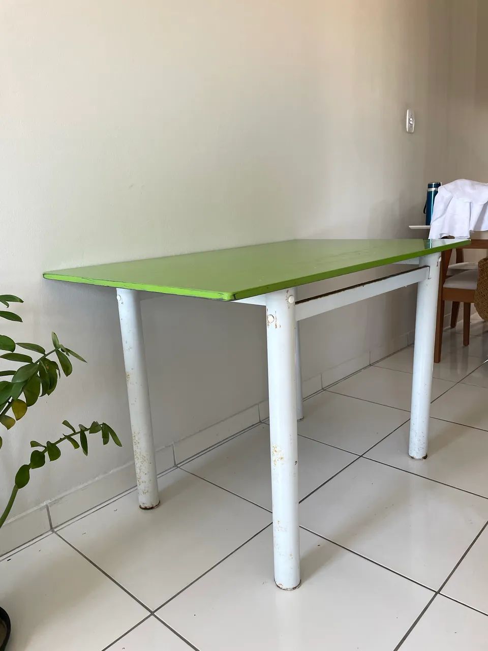 Mesa 120cm tampo pedra de granito  - Foto 2