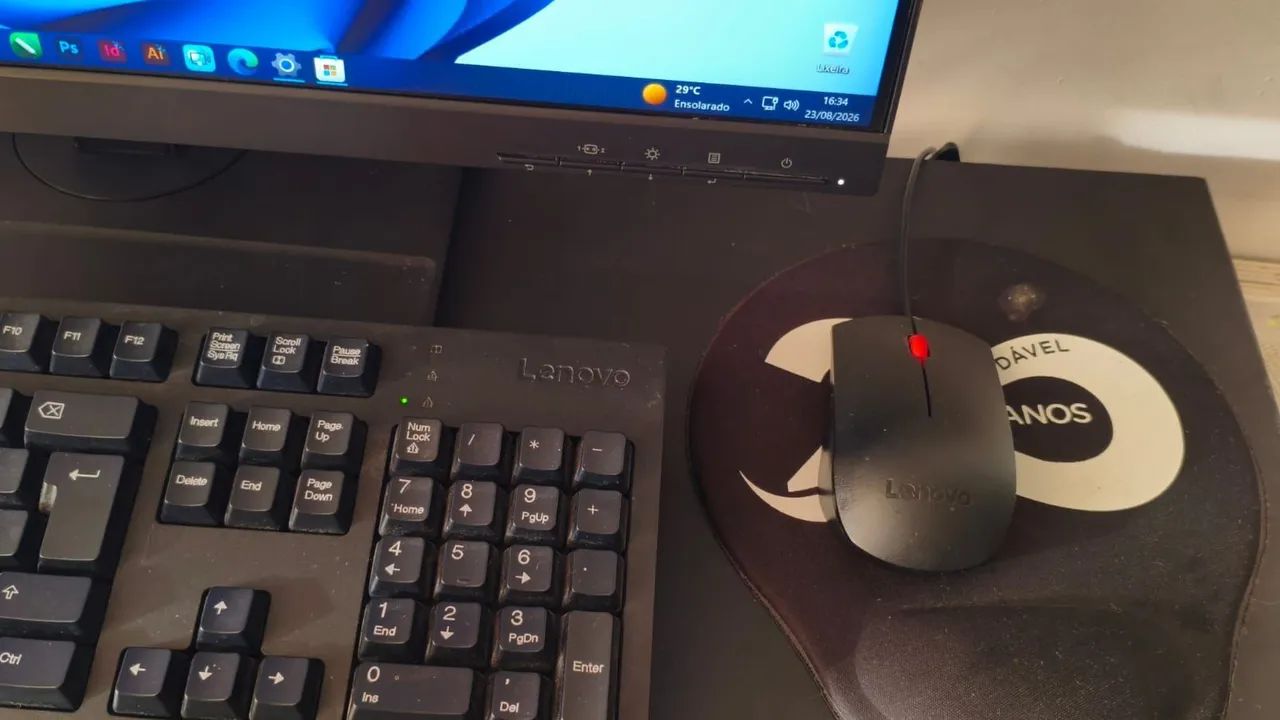 Computador completo, tela de 24 polegadas e audio integrado  - Foto 4