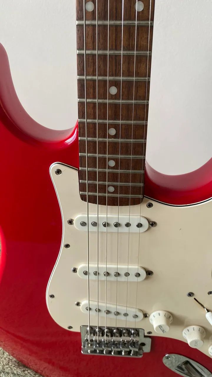 Guitarra Squier Afinity - troco em ouro - Foto 3