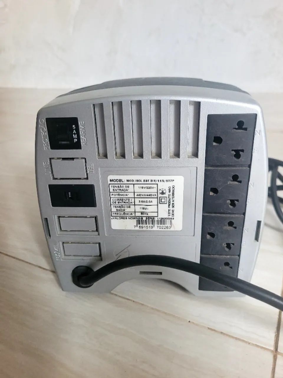 Módulo Isolador Estabilizado Microsol 440VA Bivolt - Foto 5