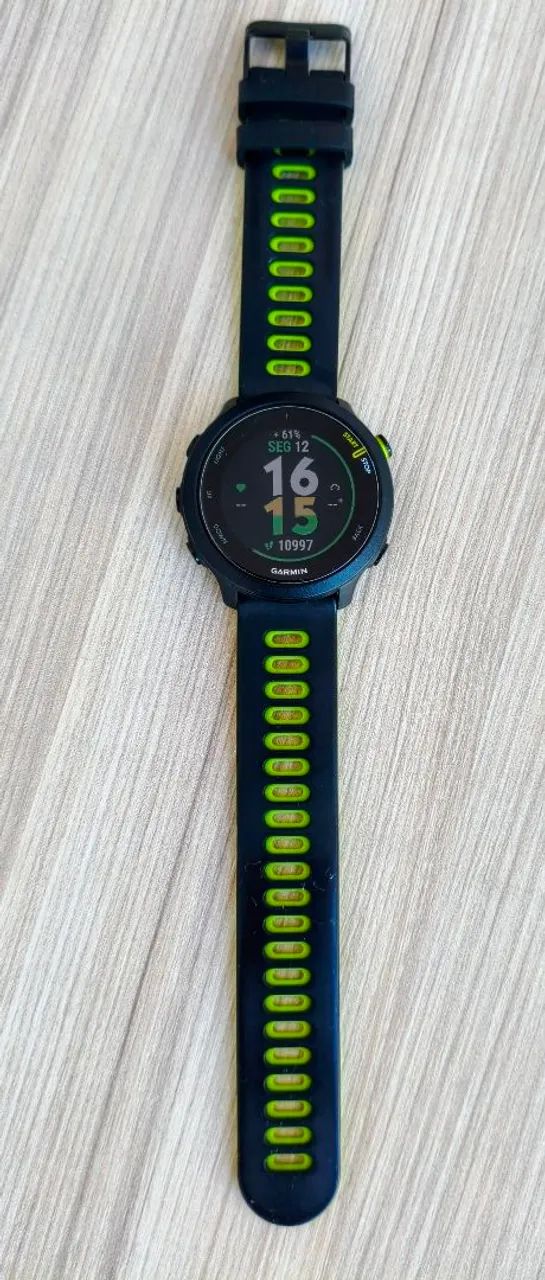 VENDO! GARMIN FORERUNNER 55 - COMPLETO COM ACESSÓRIOS - Foto 3