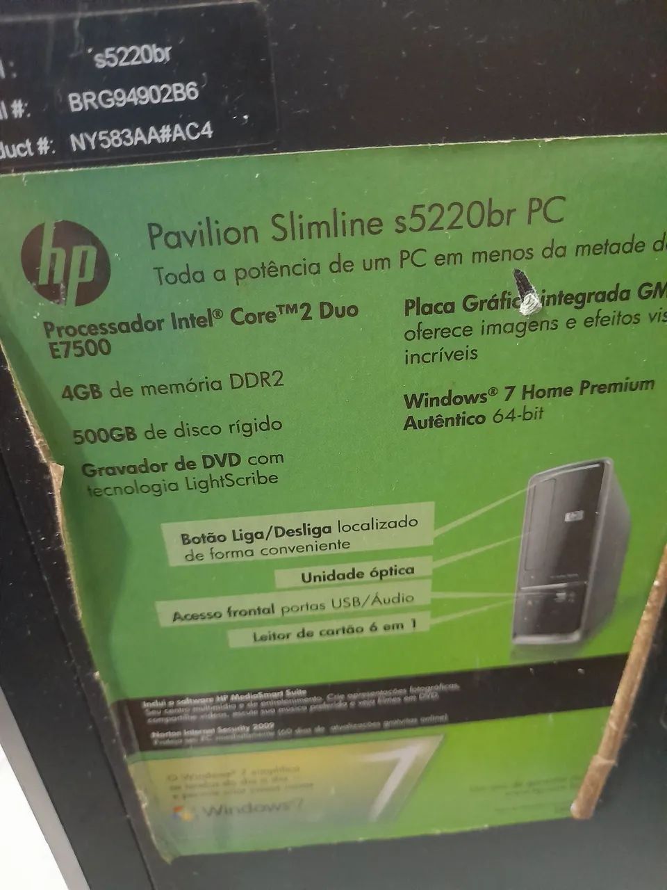 Computador Pc Hp no estado.418417180956446720