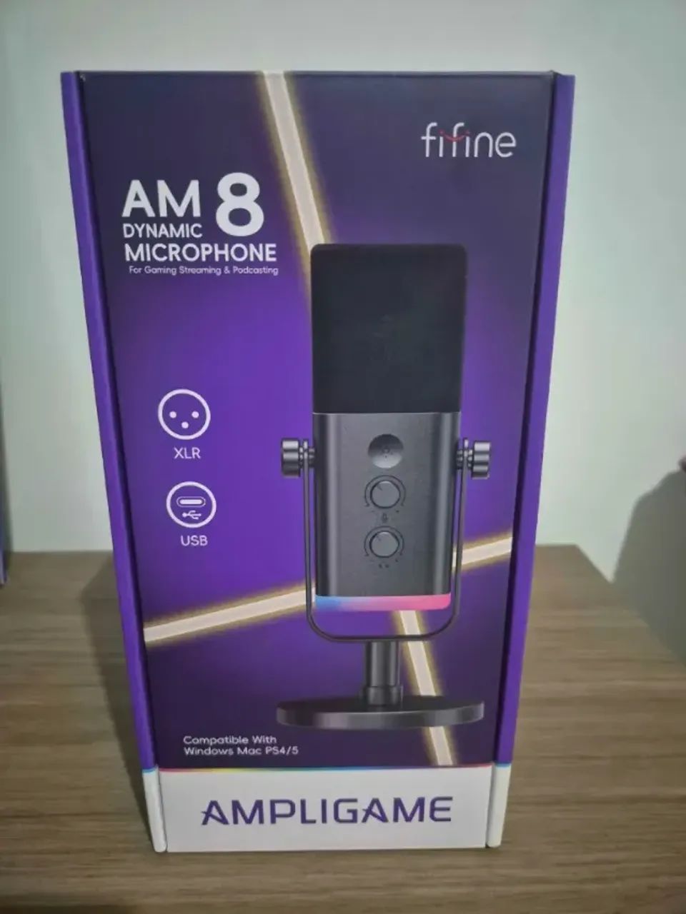 Microfone AM 8 Dynamic (Fifine) + Suporte - Foto 3