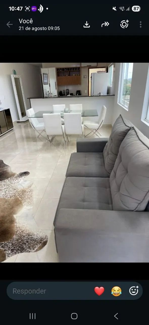 Casa para alugar com excelente localizaçã imobiliada com todos os o bem próximo ao centro - Foto 4