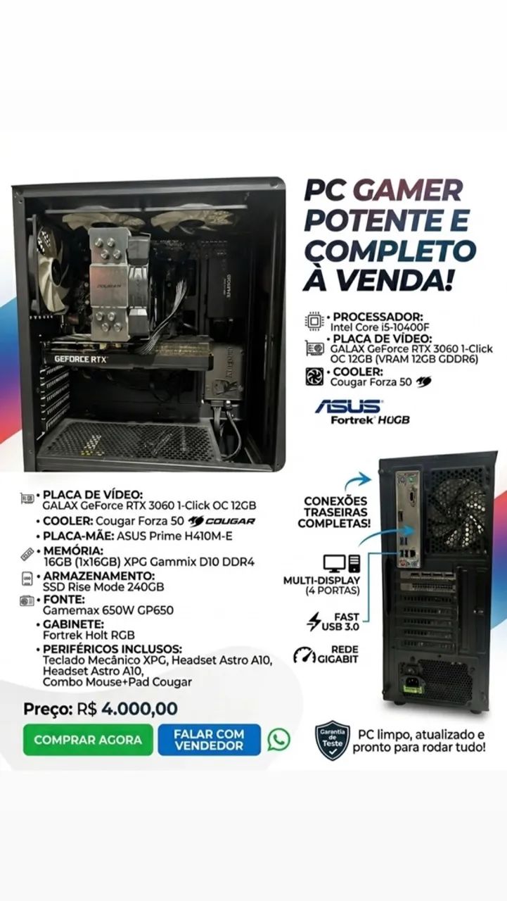 Pc gamer rrx 3060 - Foto 3
