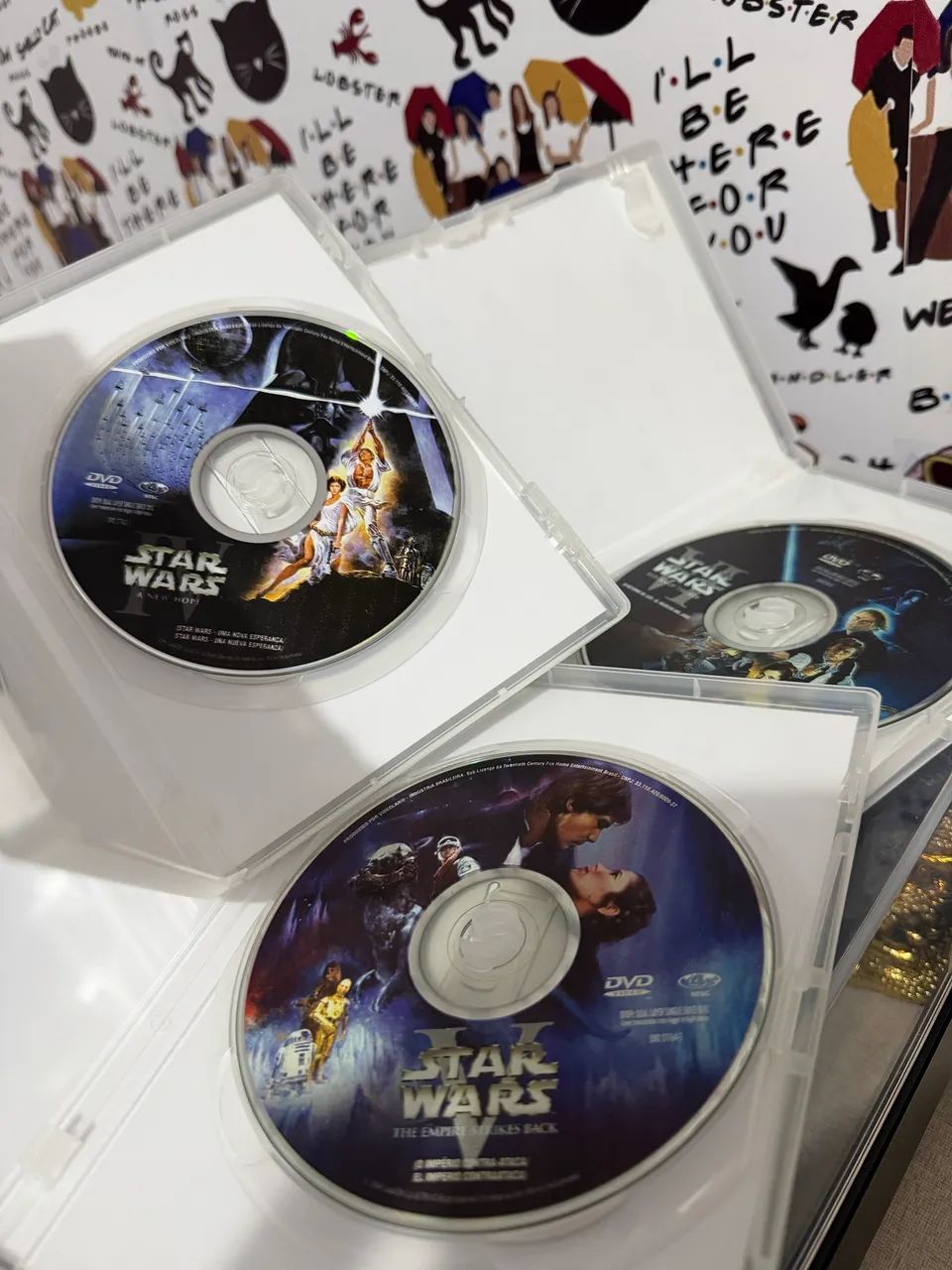 DVDS STAR WARS I A VI TRILOGIAS CLÁSSICA E PREQUEL (9 discos) - Foto 3